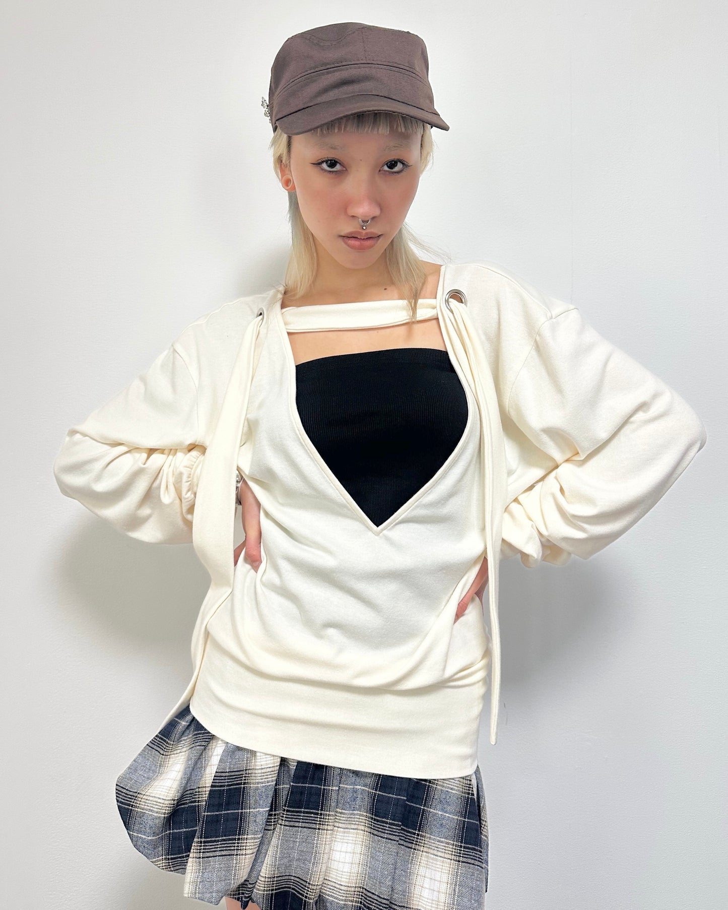 LINKED BY FATE 2WAY TOPS【WHITE】