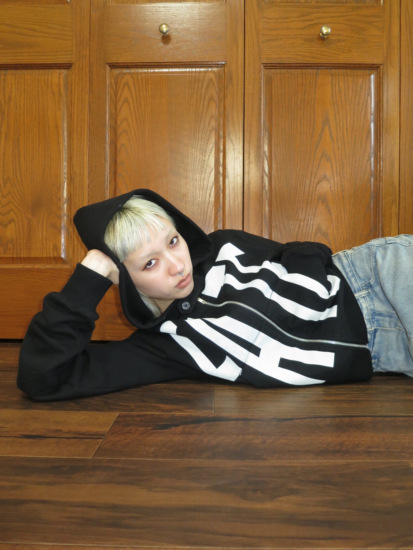FATE ZIP HOODIE【BLACK】