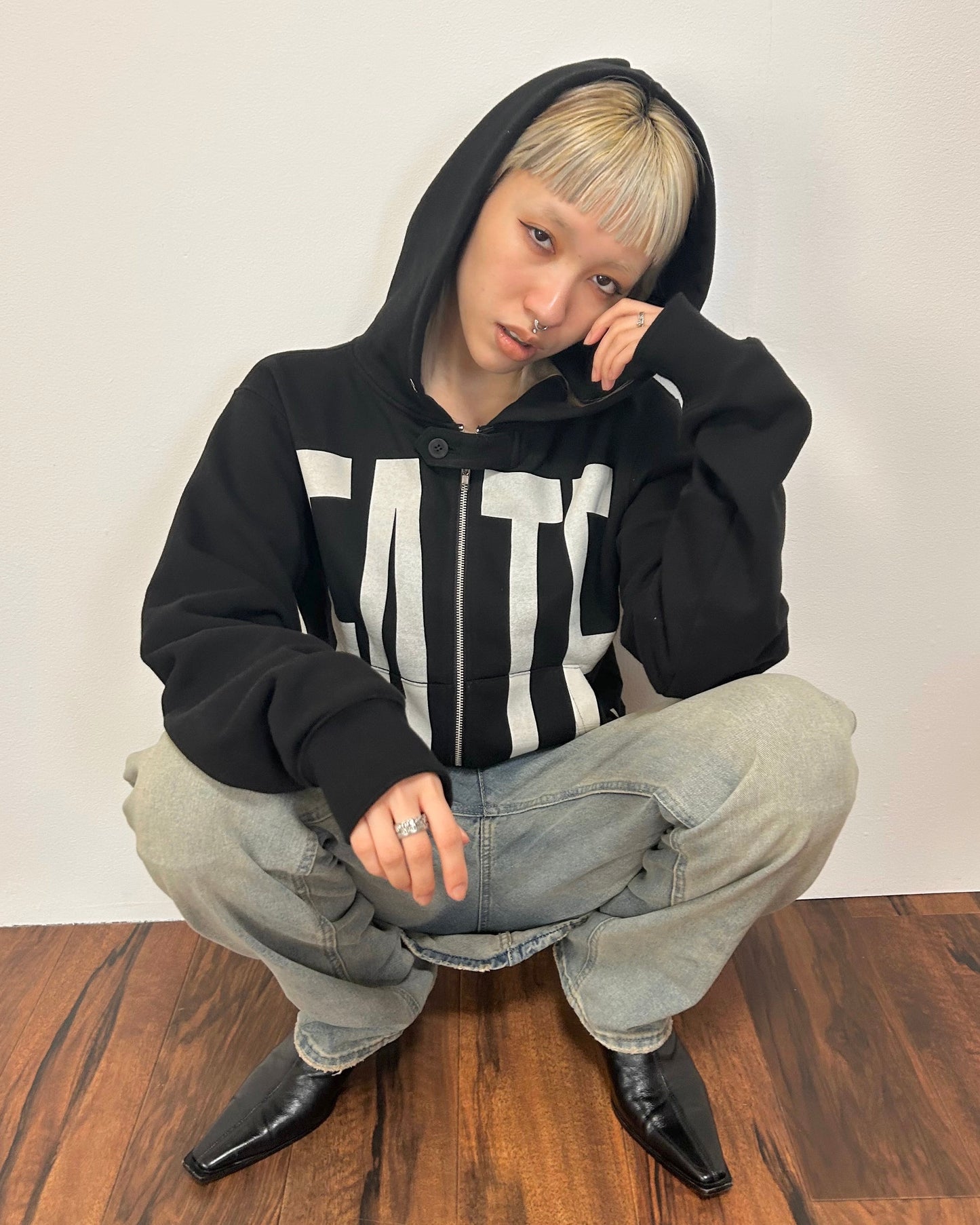 FATE ZIP HOODIE【BLACK】