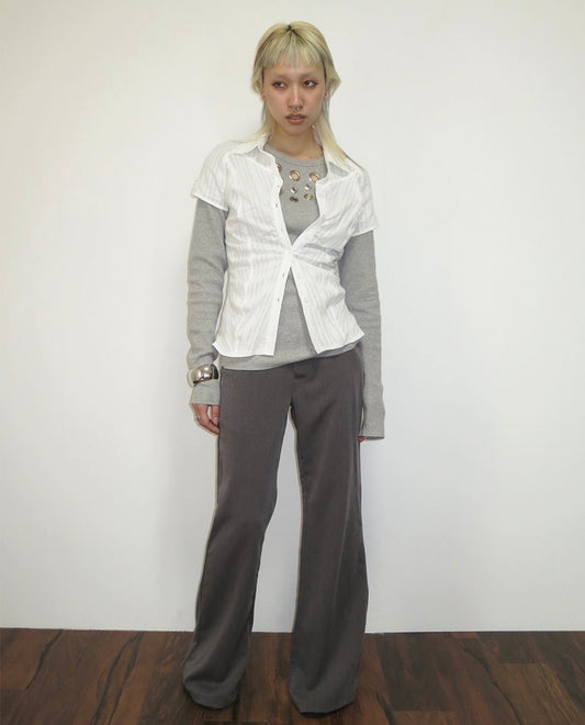 LOW WAIST FLARE PANTS