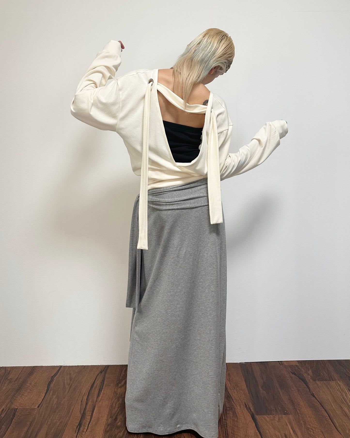 DRAPE MAXI SKIRT
