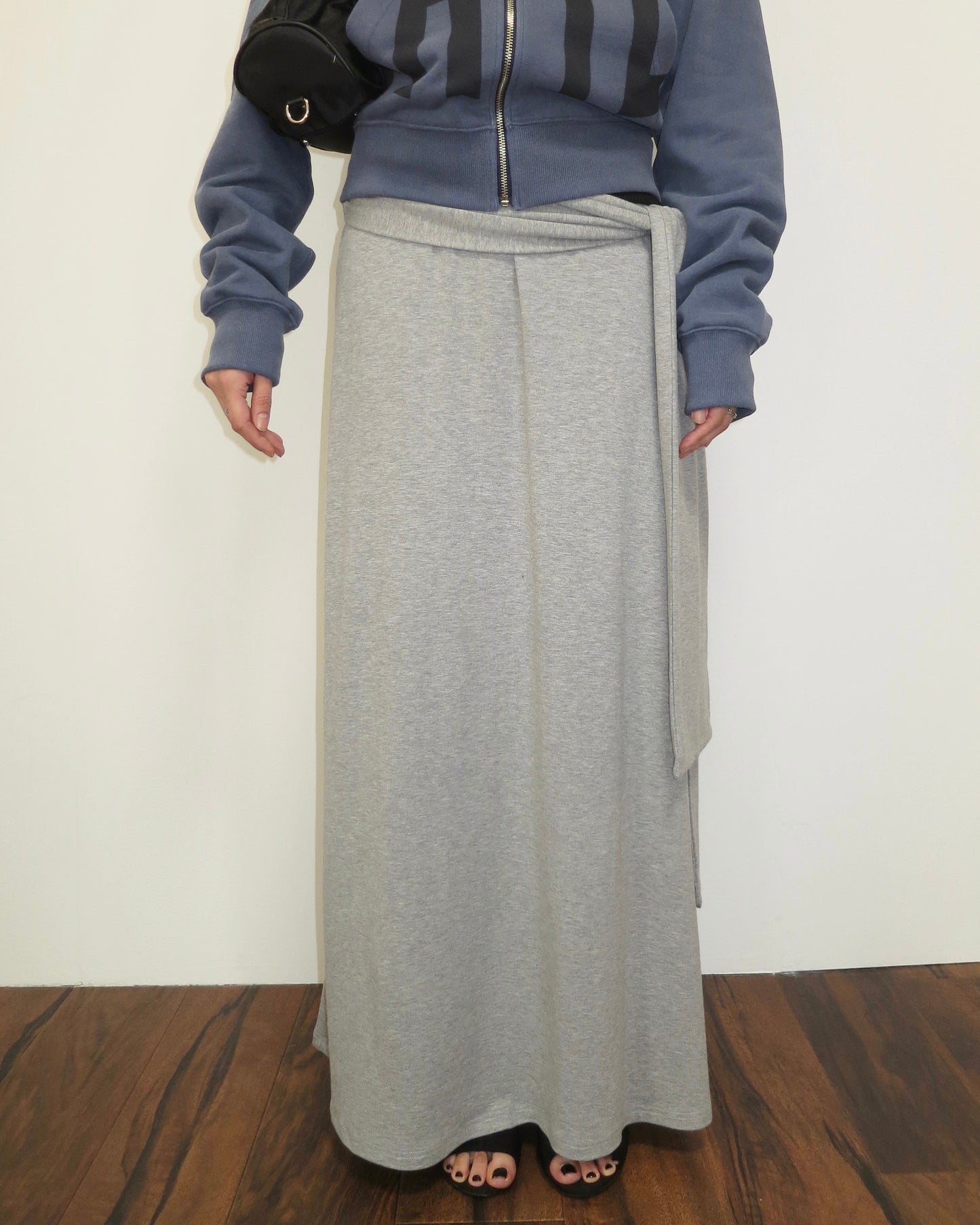 DRAPE MAXI SKIRT