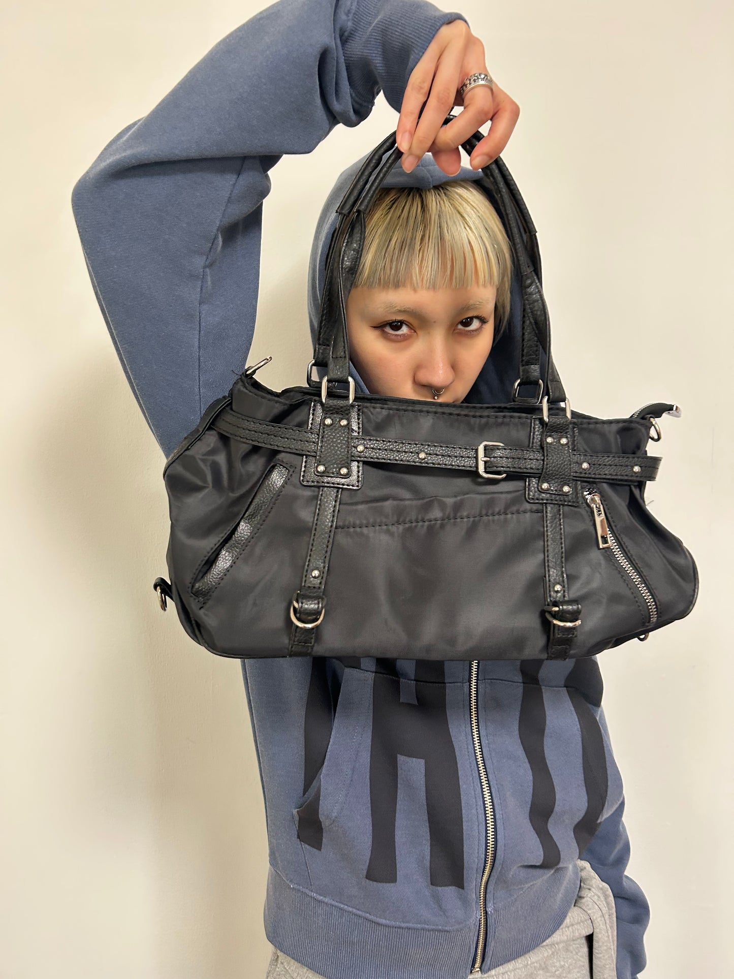 BLACK BELT SHOULDER BAG