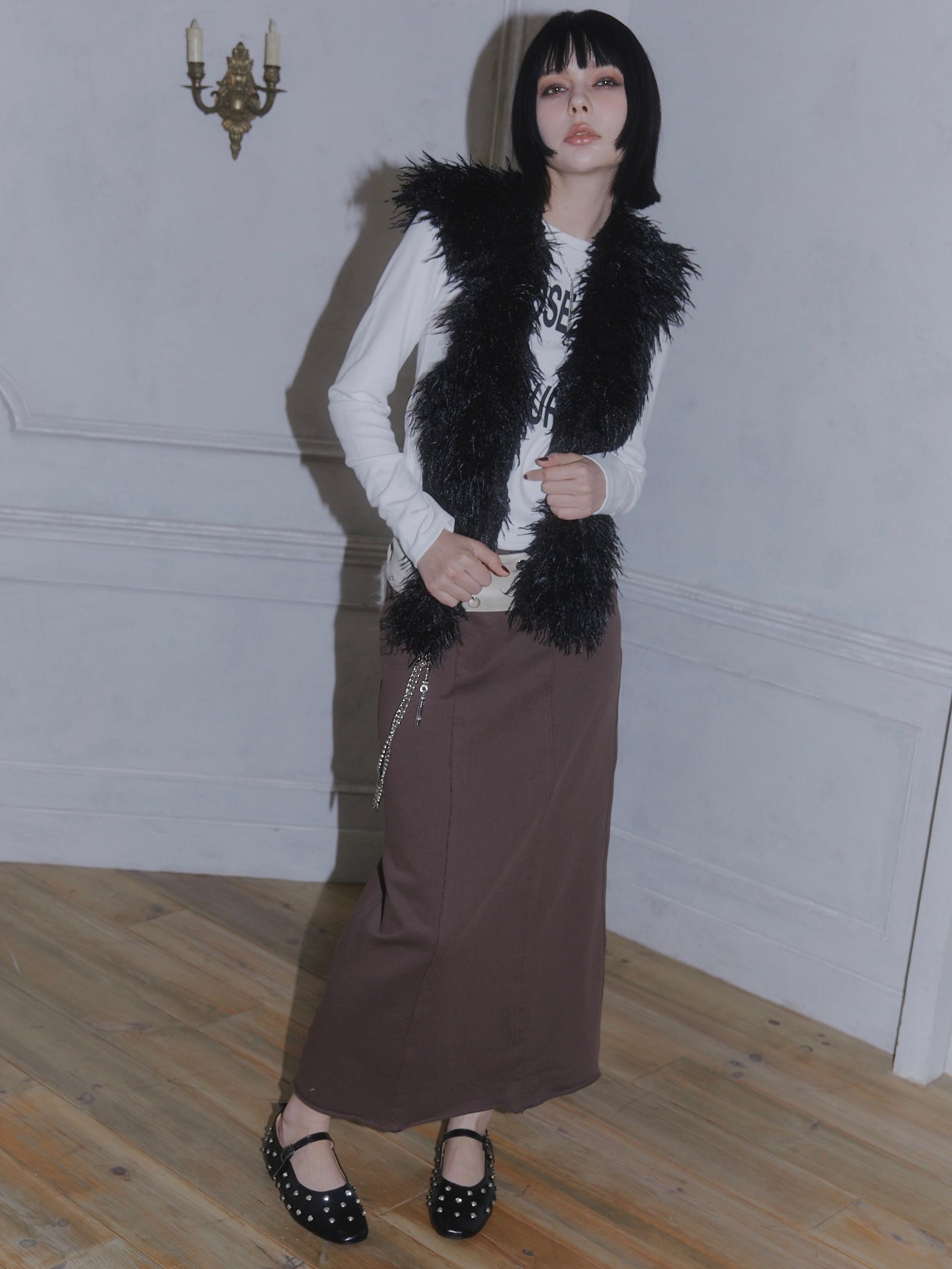 STUDS FLAT SHOES