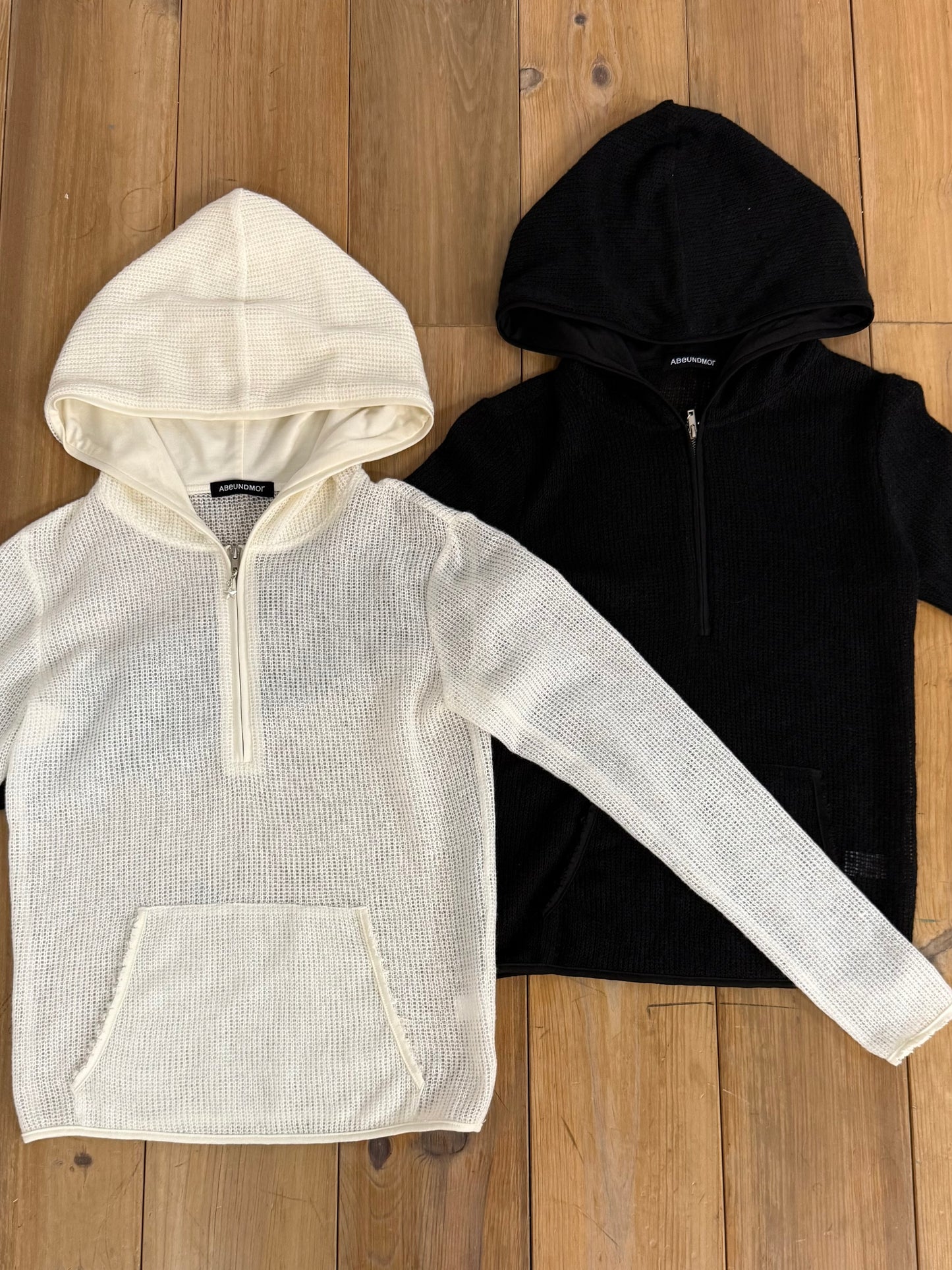 LOOSE KNIT HOODIE【IVORY】