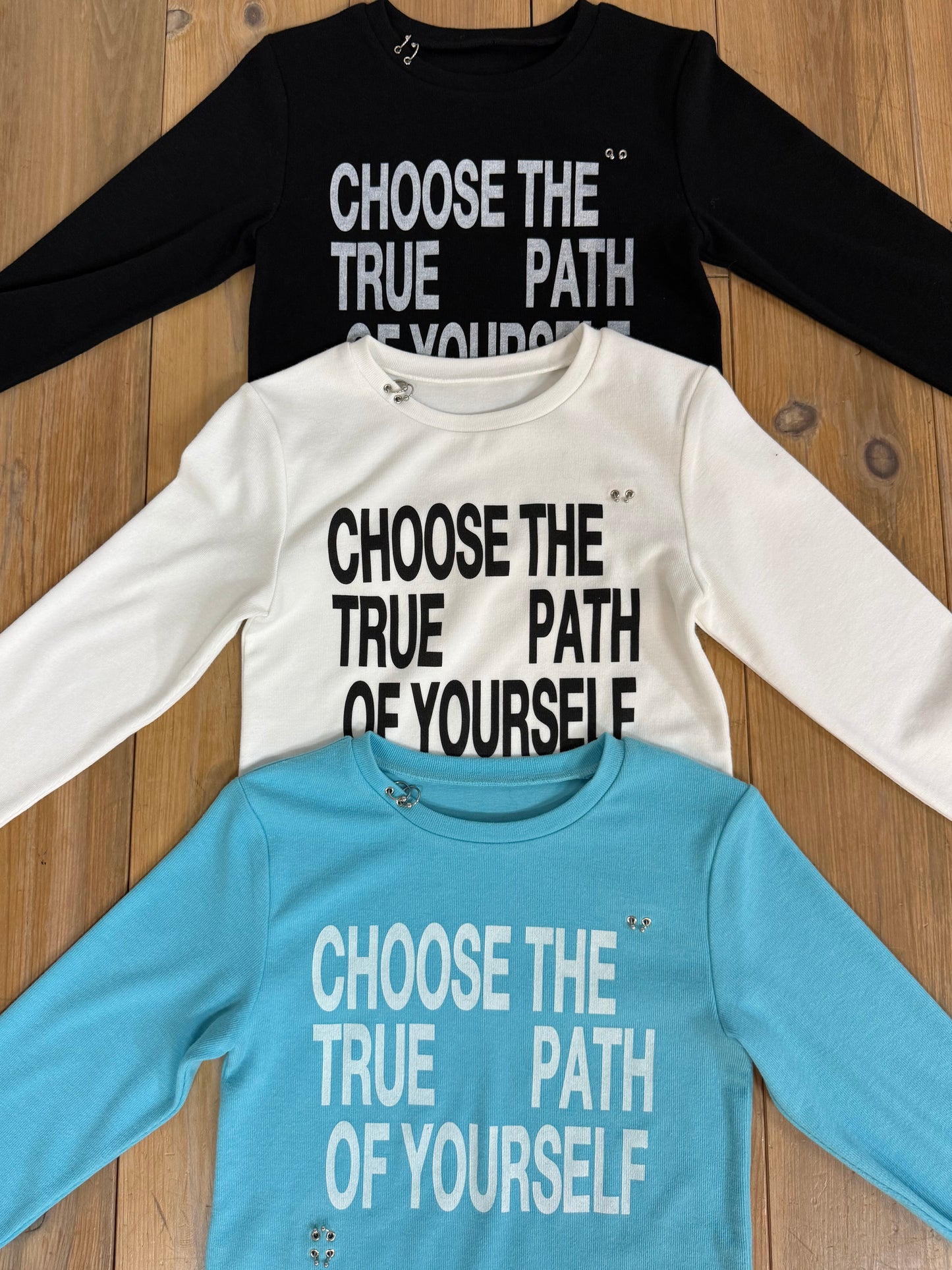 PIERCE LONG SLEEVE T-SHIRT【WHITE】