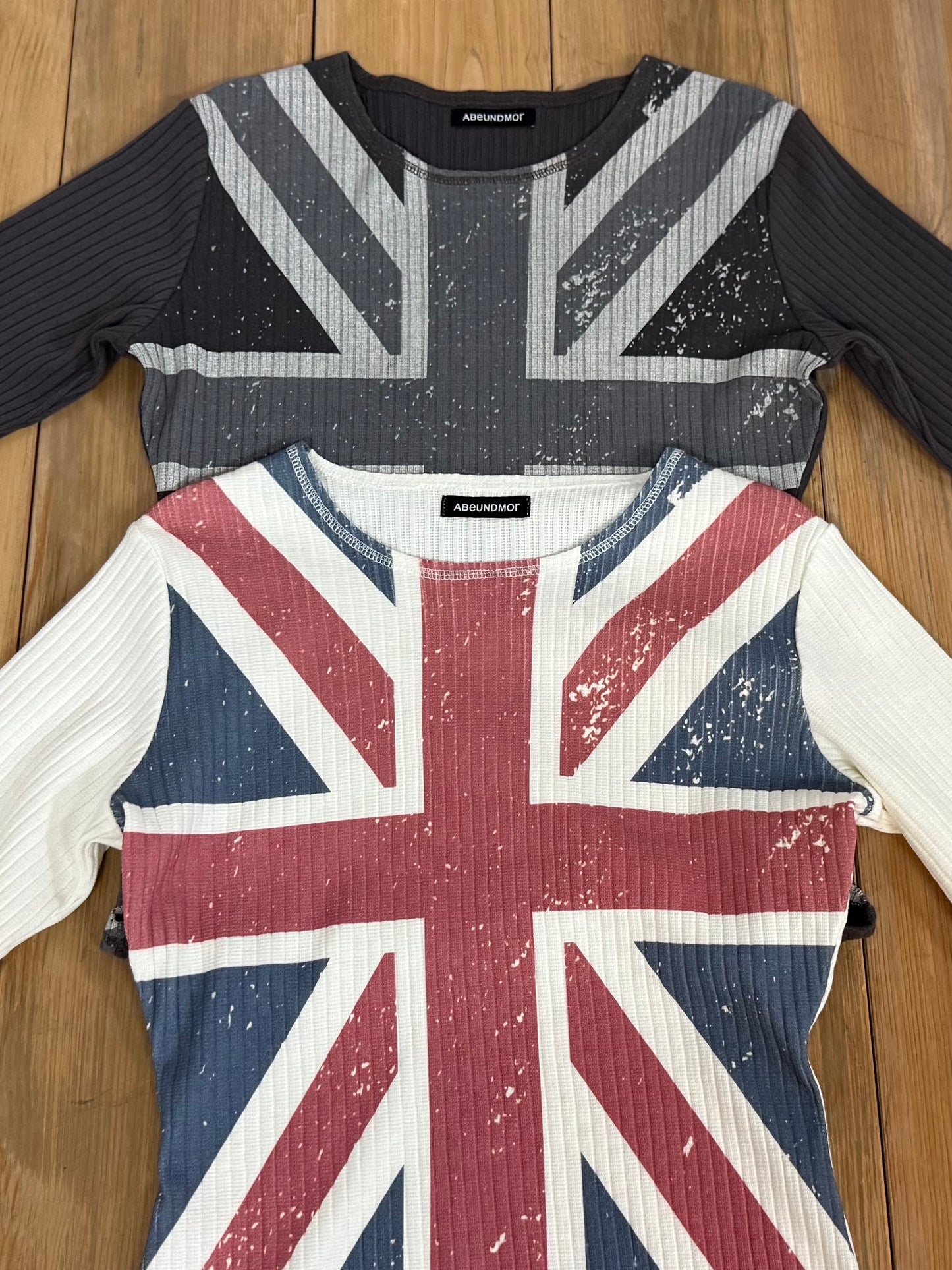 UNION JACK KNIT TOPS【BLACK】