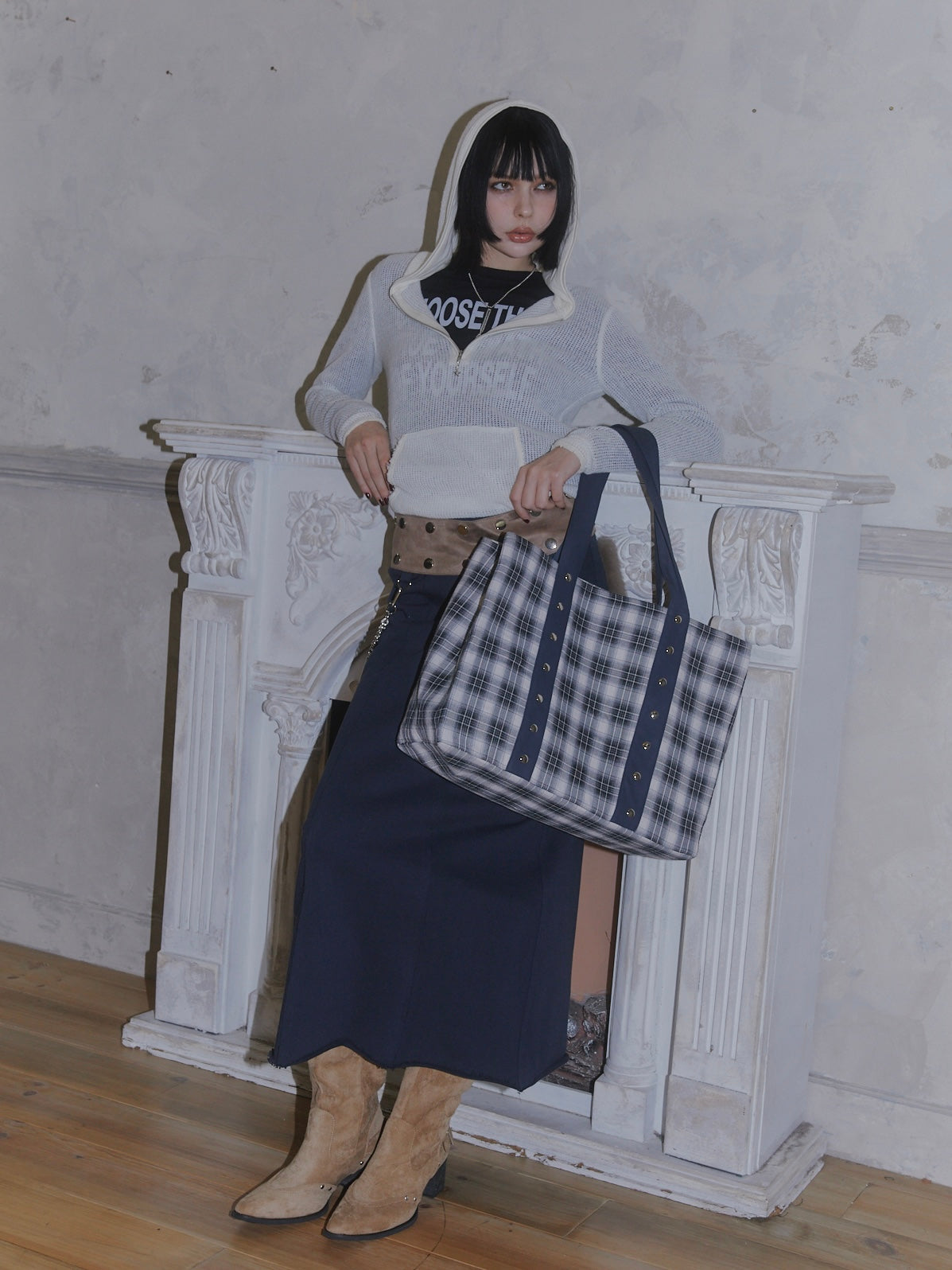 STUDS BIG BAG【BLACK】