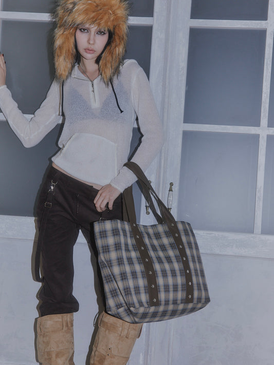 STUDS BIG BAG【BROWN】