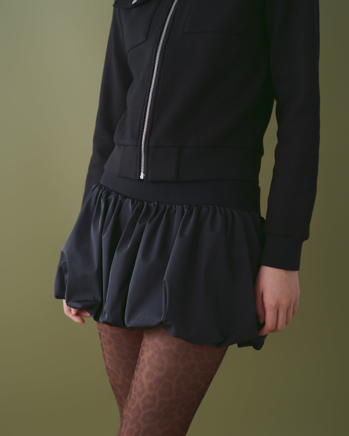 BALLOON MINI SKIRT【BLACK】