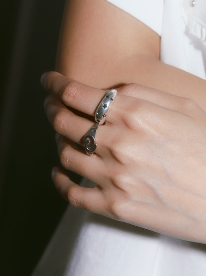 SILVER RING SET