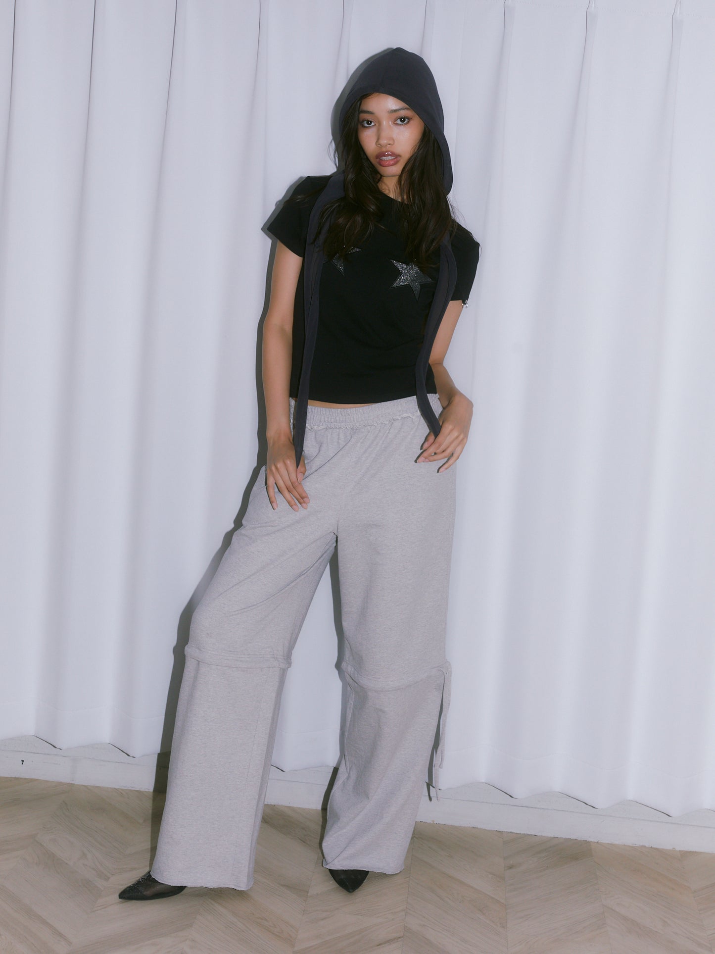 2WAY SWEAT PANTS【GREY】