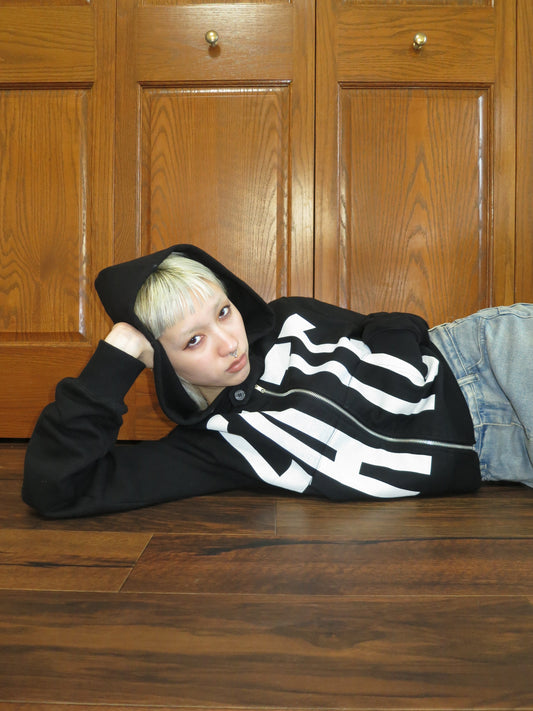 FATE ZIP HOODIE【BLACK】