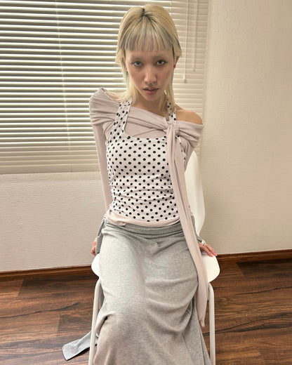 TWIST OFF SHOULDER TOPS