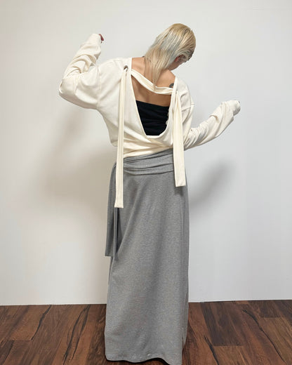 DRAPE MAXI SKIRT