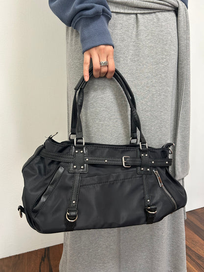 BLACK BELT SHOULDER BAG