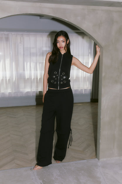 2WAY SWEAT PANTS【BLACK】