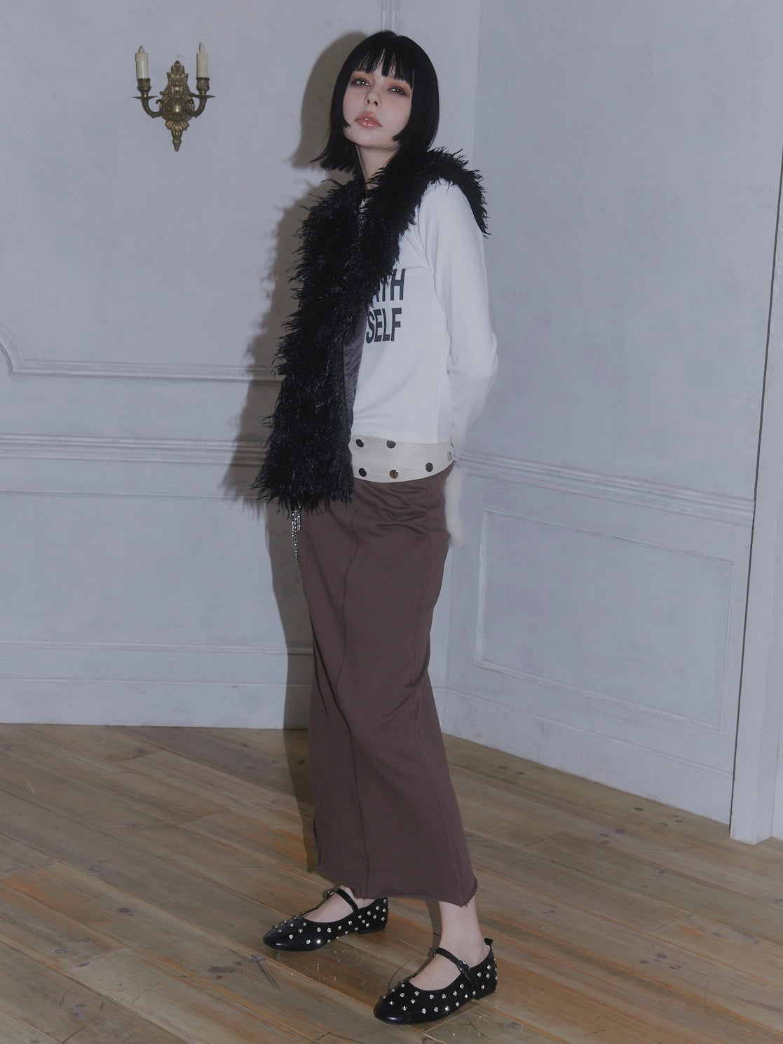 STUDS FLAT SHOES
