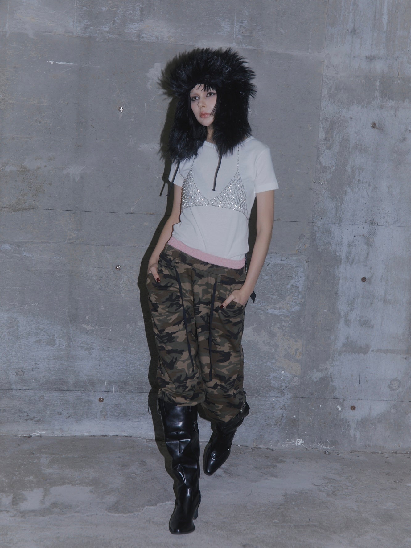 FAUX FUR FLIGHT CAP