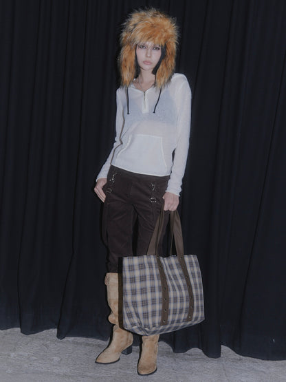 STUDS BIG BAG【BROWN】