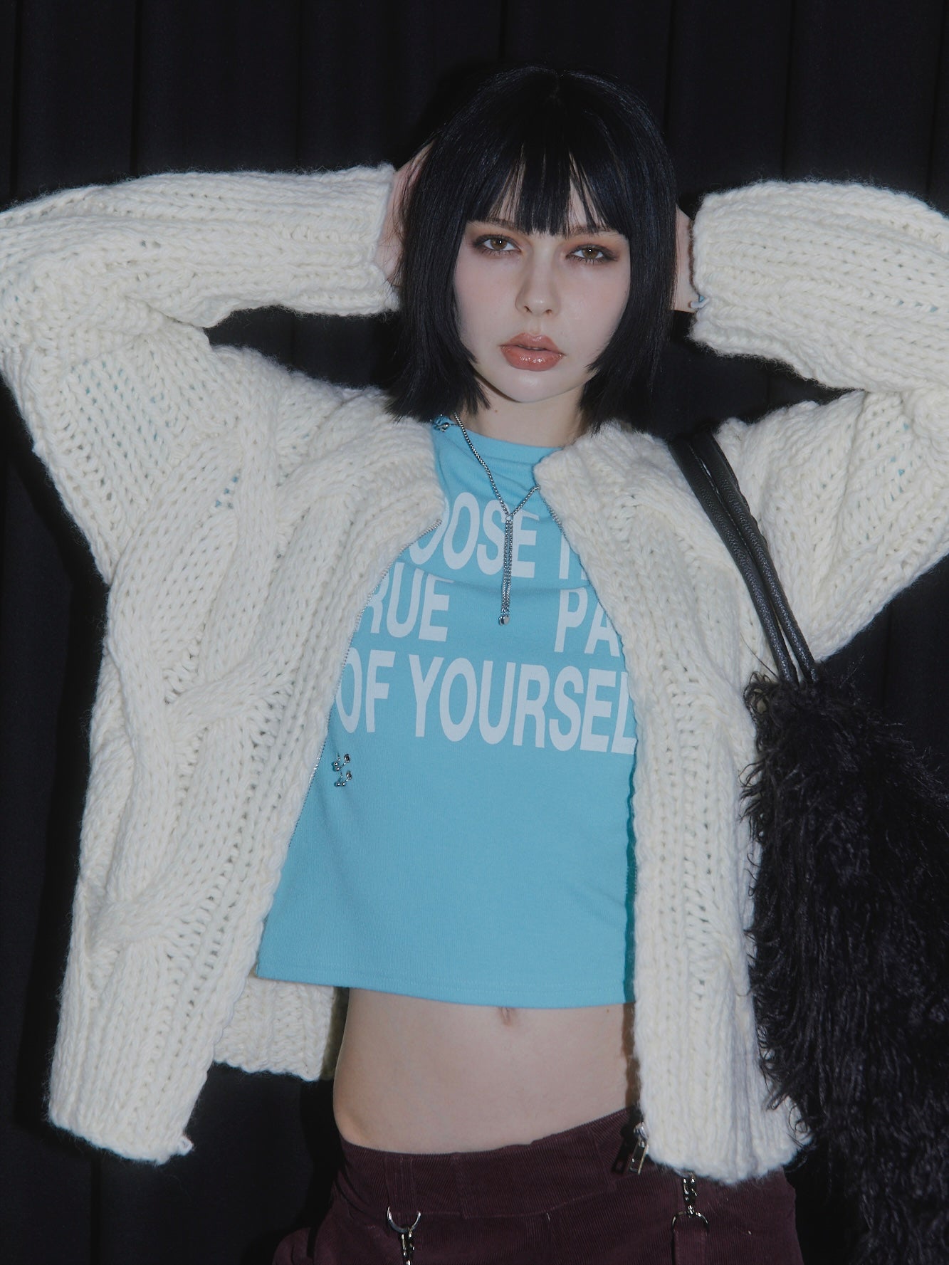 HEAVY KNIT CARDIGAN