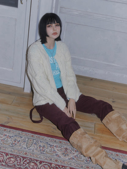 HEAVY KNIT CARDIGAN