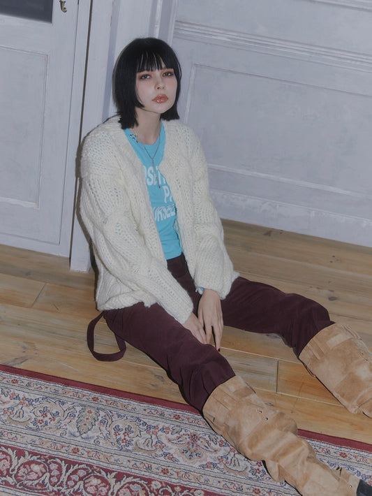 HEAVY KNIT CARDIGAN