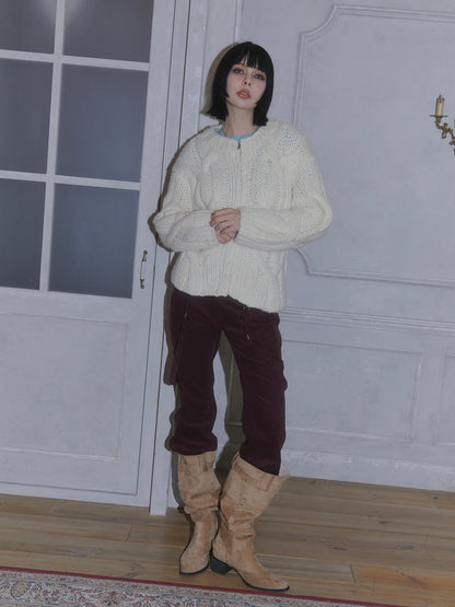 HEAVY KNIT CARDIGAN