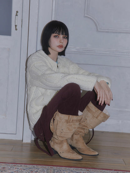 HEAVY KNIT CARDIGAN