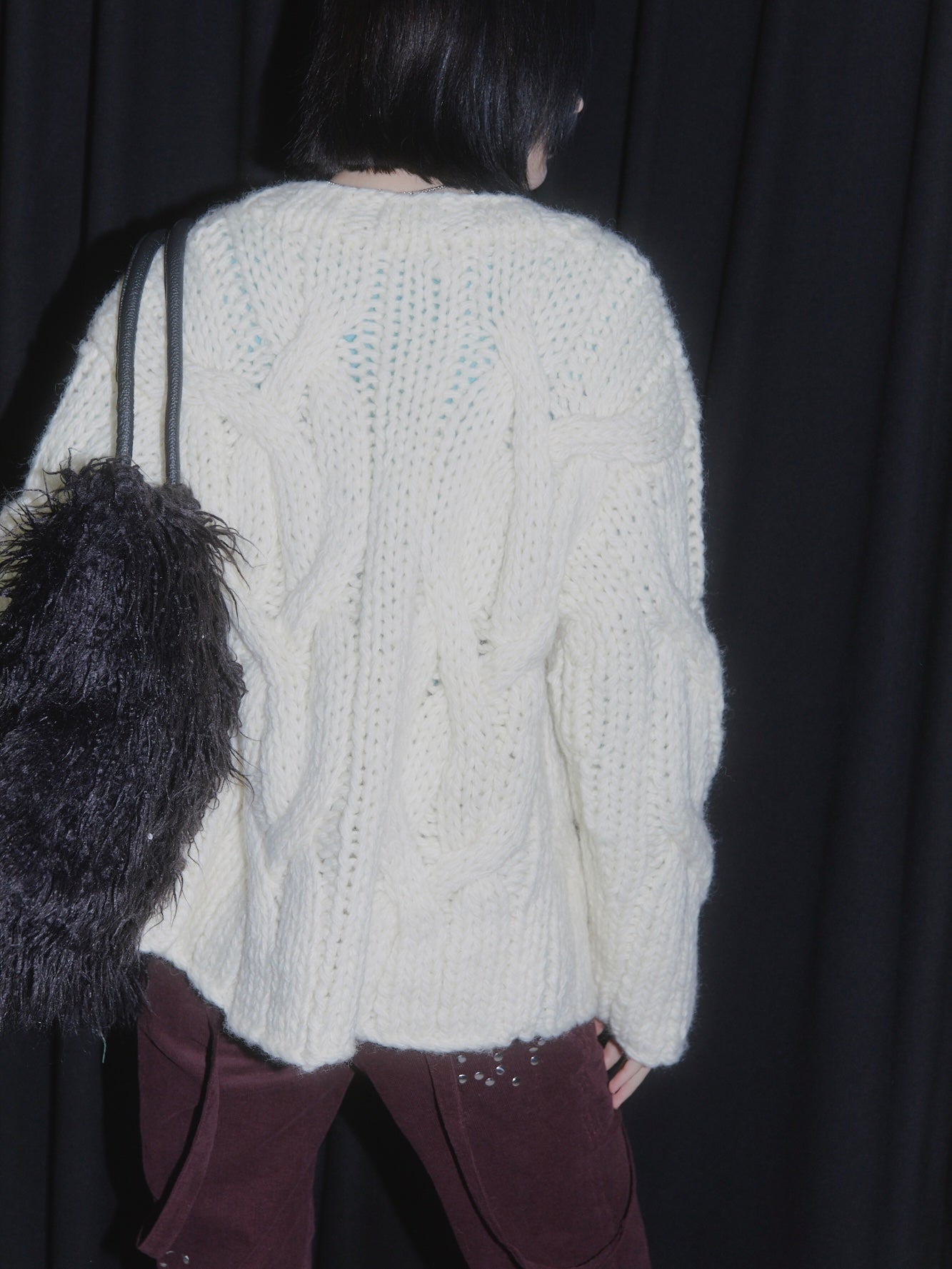 HEAVY KNIT CARDIGAN