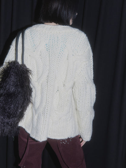 HEAVY KNIT CARDIGAN