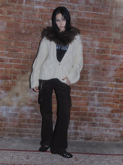 HEAVY KNIT CARDIGAN